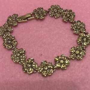 Gold Floral MONET Necklace